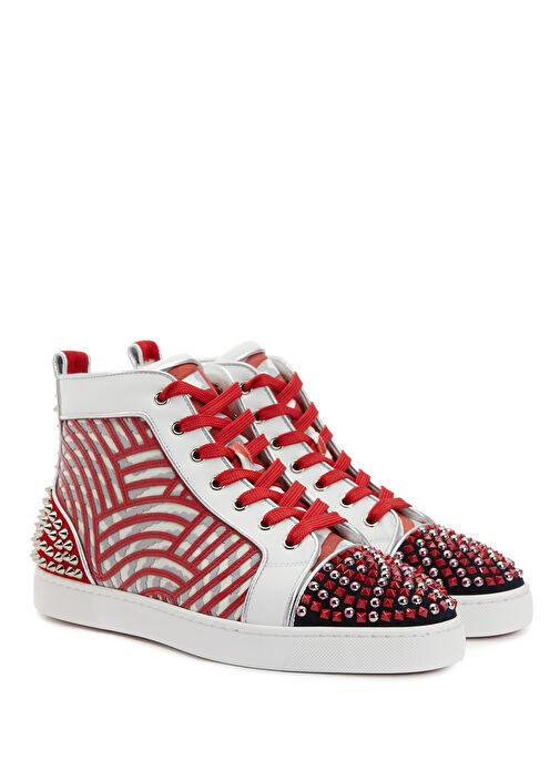 Çok Renkli Erkek Deri Sneaker - Görsel 3