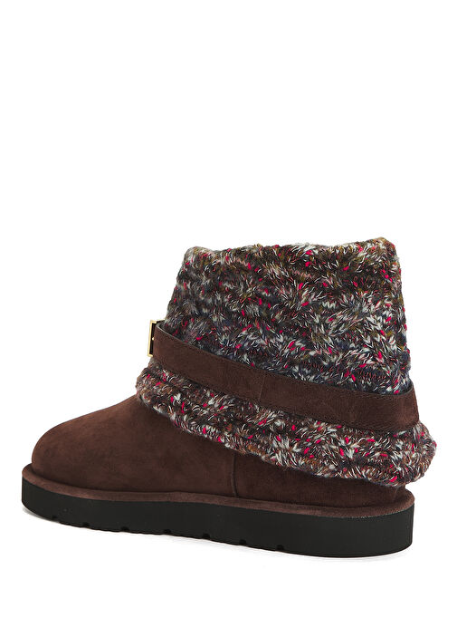 Kahverengi Kadın Deri Bot - Görsel 4