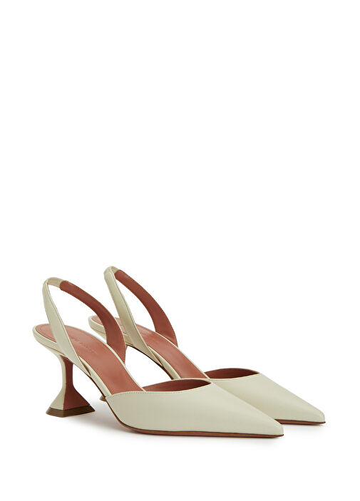 Holli Bej Deri Topuklu Ayakkabı - Görsel 3