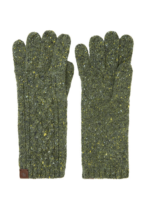 Lauren Ralph Lauren Green Womens Wool Gloves