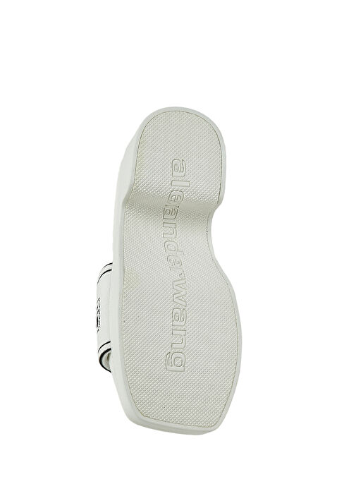 Webbing Beyaz Logo Detaylı Kadın Terlik - Görsel 6
