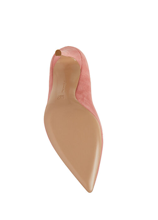 Gianvito Pembe Süet Stiletto - Görsel 6