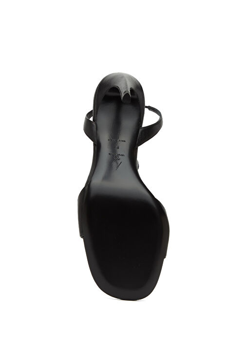 Ora Siyah Kadın Deri Sandalet - Görsel 6