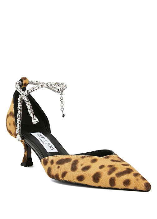 Stevie Leopar Süet Topuklu Ayakkabı - Görsel 3