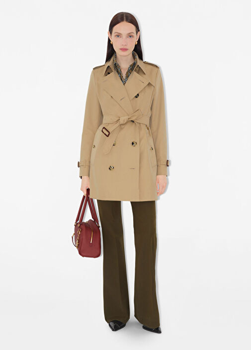 Burberry - Short Chelsea Heritage Beige Women's Trench Coat