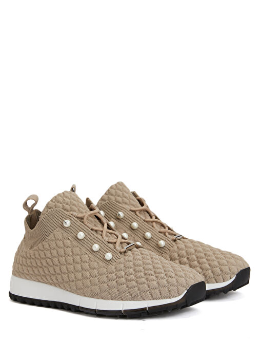 Veles Bej Çorap Formlu Kadın Sneaker - Görsel 3