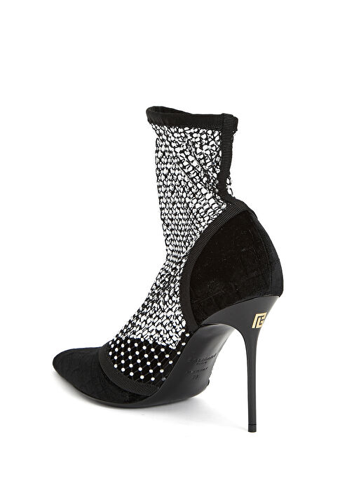 Mesh Siyah Kadın Bot - Görsel 4