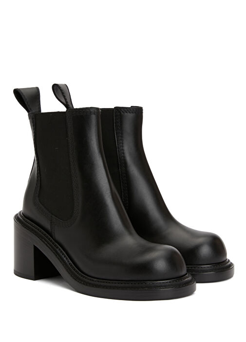 Siyah Kadın Deri Bot - Görsel 3