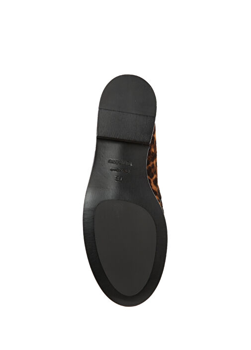 Fantasia Leopar Desenli Kadın Deri Terlik - Görsel 6