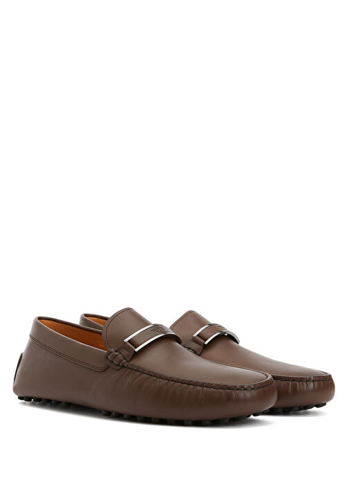 Kahverengi Erkek Deri Driver - Görsel 3