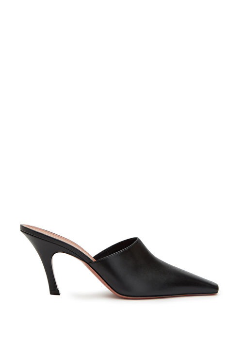 Jamie Siyah Kadın Deri Terlik - Görsel 2