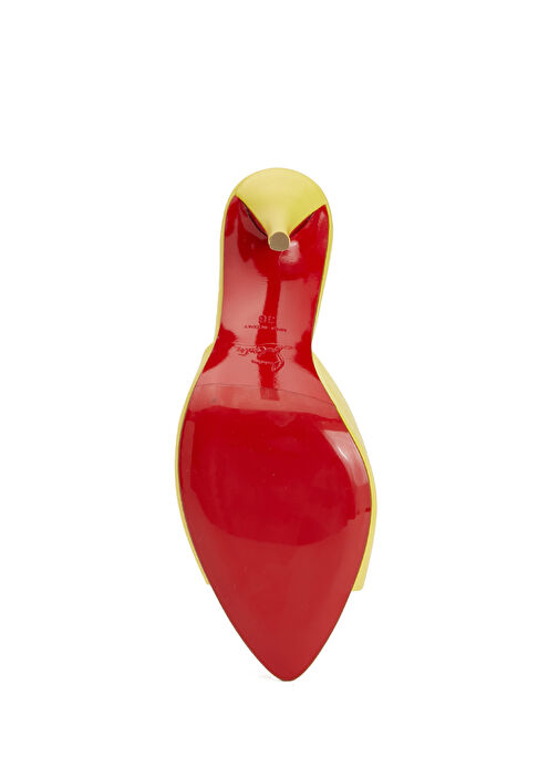 Miss Z Sarı Kadın Deri Terlik - Görsel 6