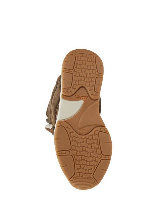 Haki Gizli Topuklu Kadın Süet Sneaker - Görsel 6