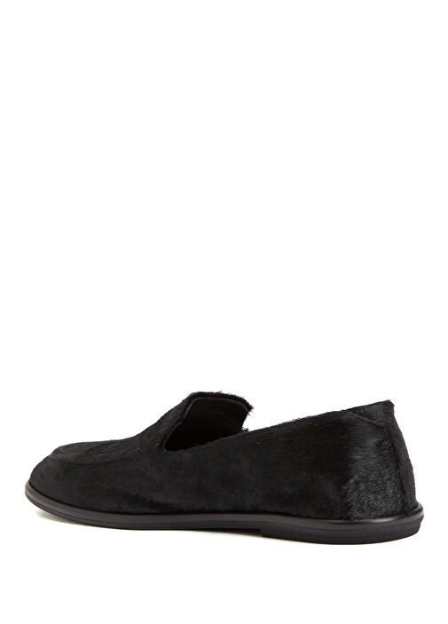 Siyah Kadın Deri Loafer - Görsel 4