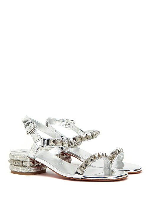 Pyradand Silver Kadın Deri Sandalet - Görsel 3