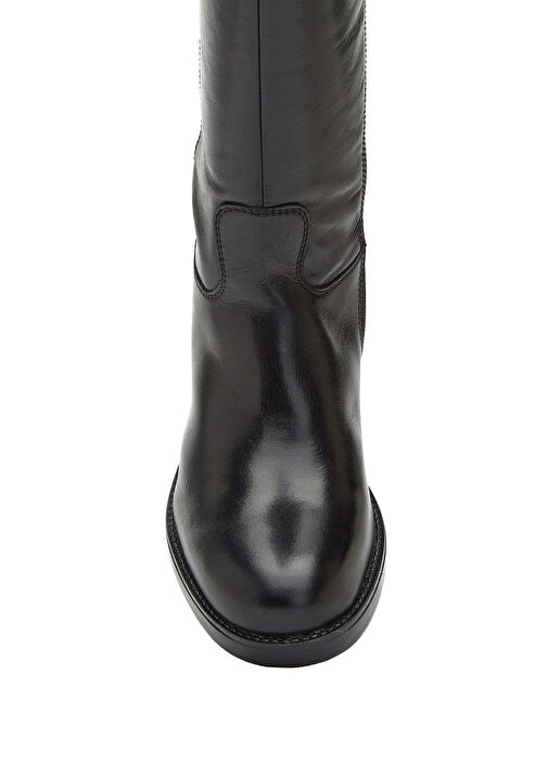 Siyah Kadın Deri Çizme - Görsel 5