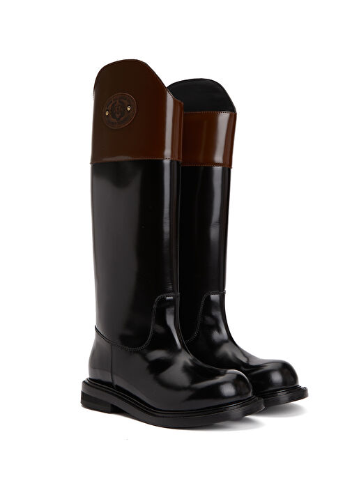 Olivia Siyah Kadın Deri Çizme - Görsel 3