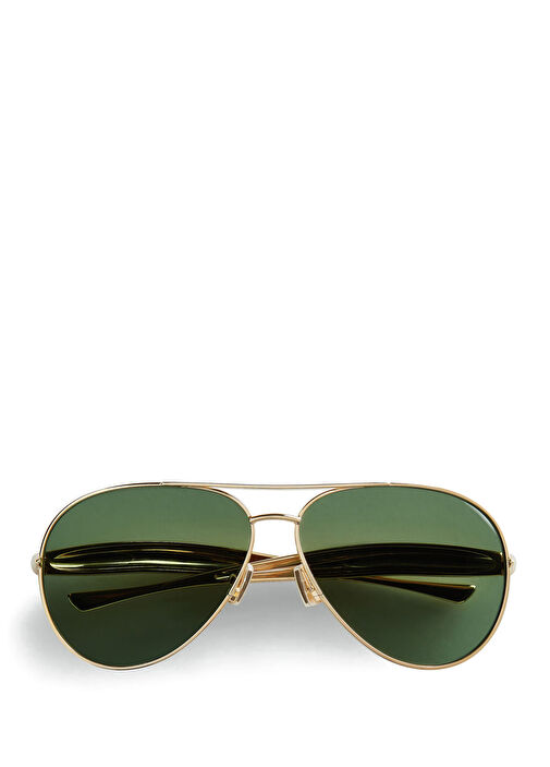 Bottega Veneta Yesil-Altin Kadın Sardine Yeşil Gold Pilot Stil