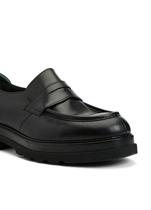 Siyah Erkek Deri Loafer - Görsel 7