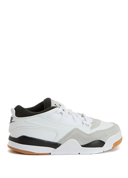 Jordan 4 RM Beyaz Unisex Çocuk Deri Sneaker - Görsel 2