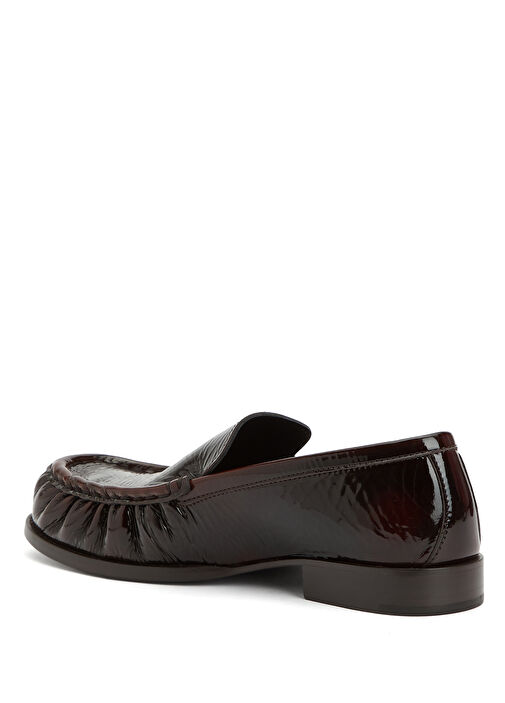 Koyu Kahverengi Kadın Loafer - Görsel 4