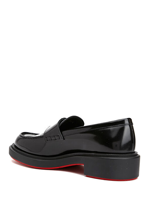 Siyah Kadın Deri Loafer - Görsel 4