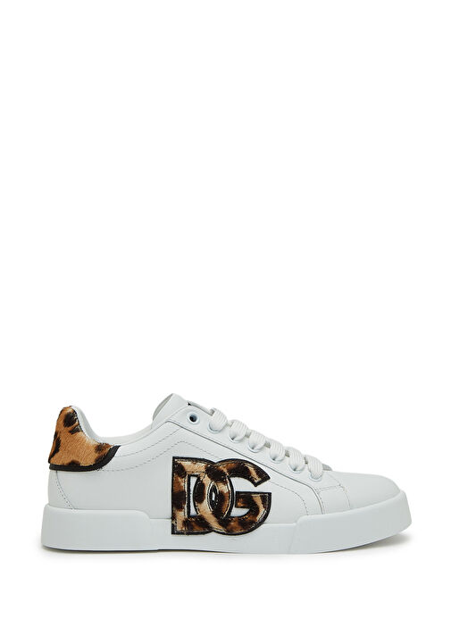 Beyaz Kadın Deri Sneaker - Görsel 2