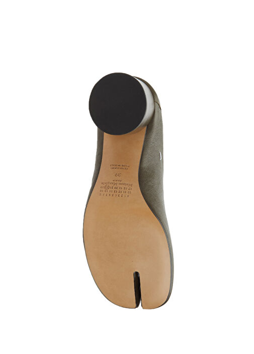 Tabi Decolette Vizon Kadın Deri Terlik - Görsel 6