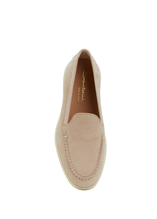 Pudra Kadın Deri Loafer - Görsel 5