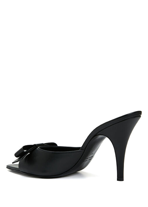 Honorine Siyah Kadın Deri Terlik - Görsel 3