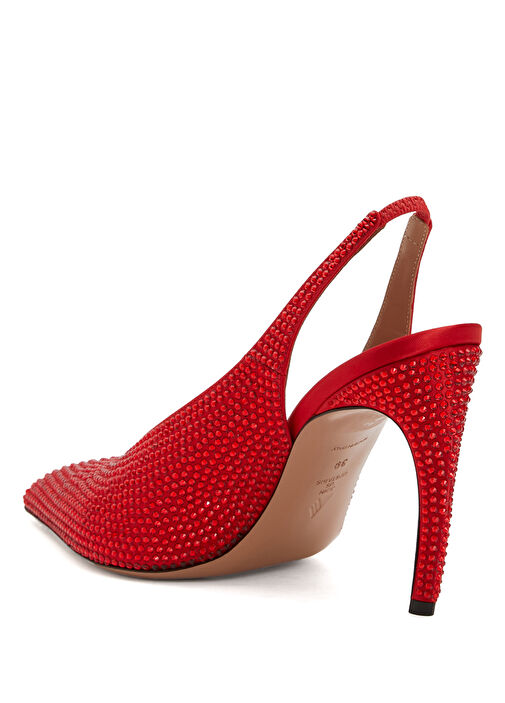 Kırmızı Topuklu Ayakkabı - Görsel 4