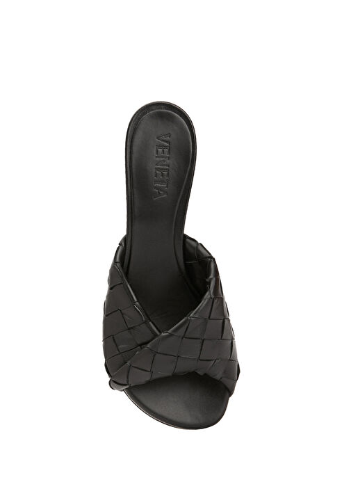 Blink Siyah Kadın Deri Terlik - Görsel 5