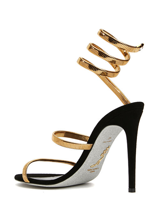 Siyah Gold Kadın Sandalet - Görsel 4