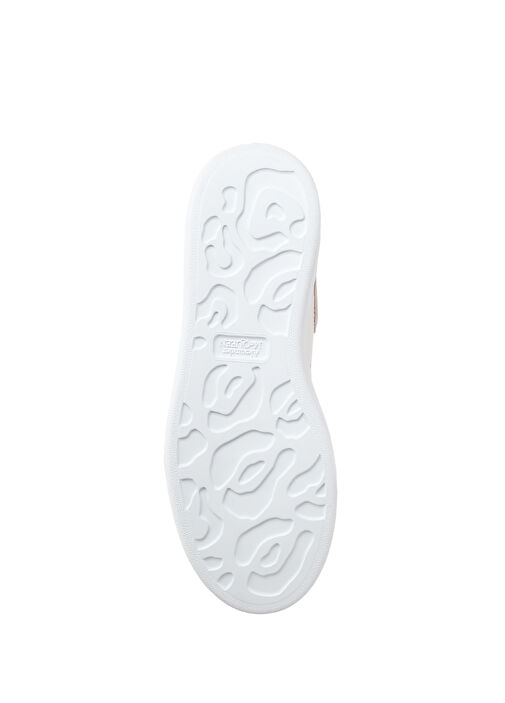 Oversized Beyaz Kadın Deri Sneaker - Görsel 6