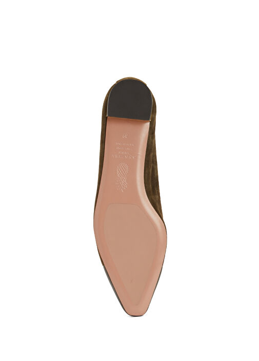 Gioia Haki Deri Babet - Görsel 6