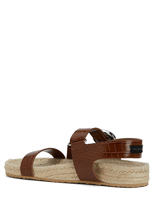 Gaia Cocco Taba Krokodil Dokulu Kadın Sandalet - Görsel 4