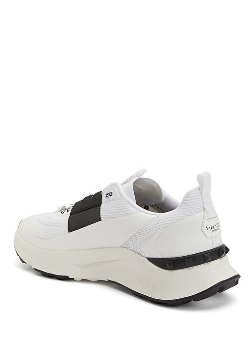 True Act Siyah Beyaz Erkek Deri Sneaker - Görsel 4