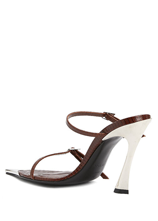 Kahverengi Kadın Deri Terlik - Görsel 4