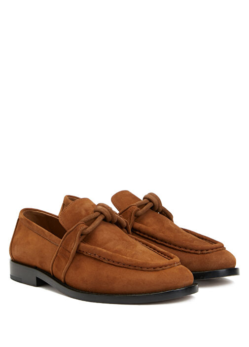 Bej Kadın Deri Loafer - Görsel 3