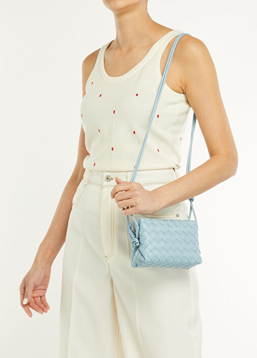 Bottega Veneta Mavi Kadın Loop Mini Mavi Kadın Deri Çanta 1751177