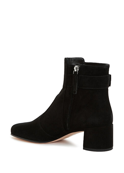Siyah Topuklu Süet Bot - Görsel 4