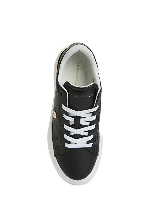 Fashion Court Siyah Kadın Deri Sneaker - Görsel 5