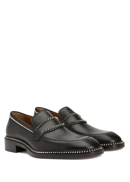 Christian Louboutin Cocoriclou Leather Loafer, Black Christian Louboutin Cocoriclou Leather Loafer – Bluefly main image 3