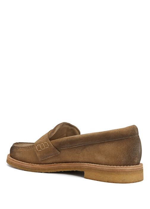 Bej Erkek Deri Loafer - Görsel 4