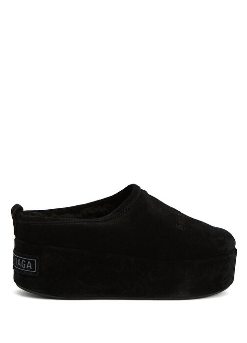 Siyah Kadın Deri Terlik - Görsel 4