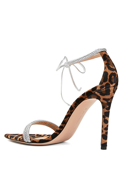 Leopar Süet Sandalet - Görsel 4