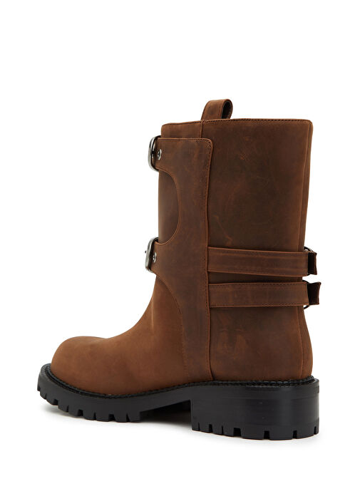 The Kiki Kahverengi Kadın Deri Bot - Görsel 4