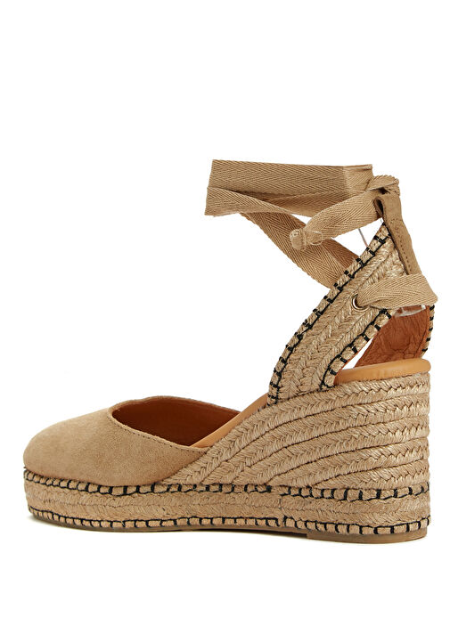 Bej Kadın Süet Espadril - Görsel 4