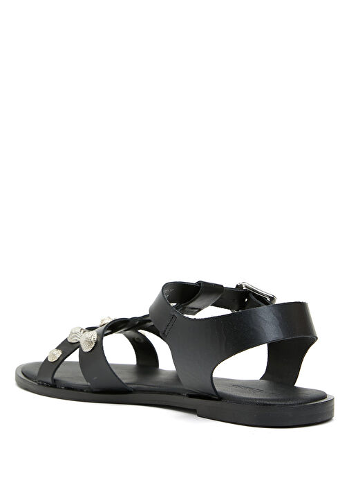 Divarese Divarese Siyah Kadın Deri Sandalet Beymen'de! Siyah - 4. görsel