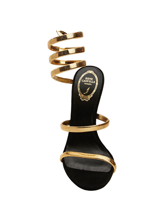 Siyah Gold Kadın Sandalet - Görsel 5